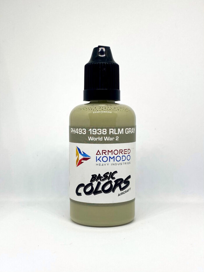 1938  RLM Gray PH493 50ml Armored Komodo Lacquer Airbrush Hobby Paint