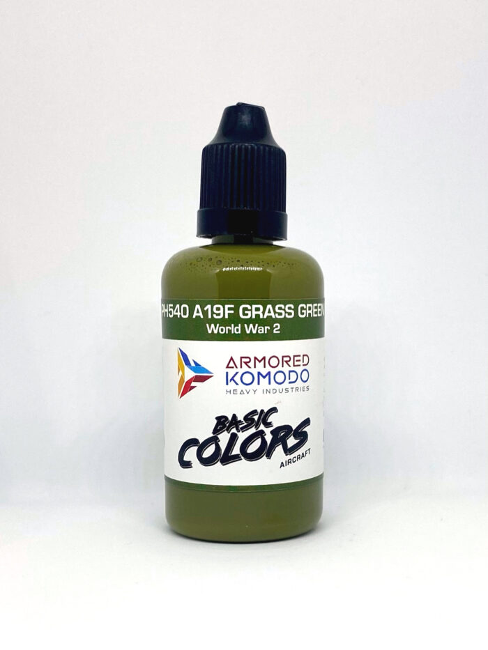 A19F Grass Green PH540 50ml Armored Komodo Lacquer Airbrush Hobby Paint