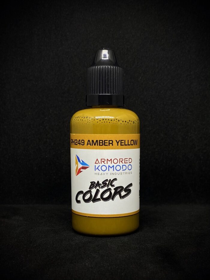 Amber Yellow PH249 RAL8002 50ml Armored Komodo Lacquer Airbrush Hobby Paint