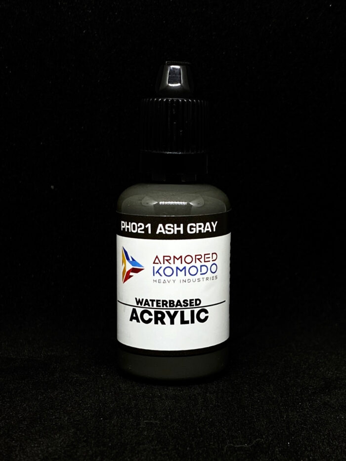 Ash Gray PH021 Waterbased Acrylics 30ml Armored Komodo