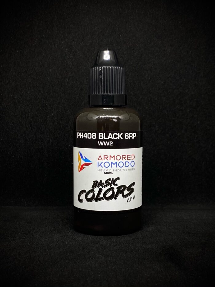 Black 6RP PH408 50ml Armored Komodo Lacquer Airbrush Hobby Paint