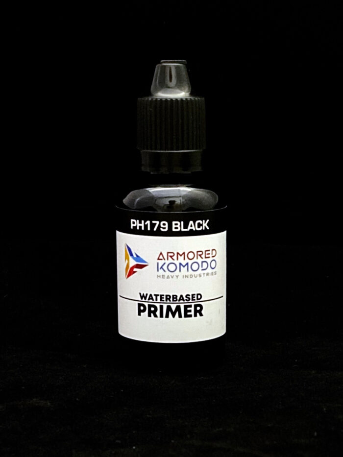 Black Primer PH179 Waterbased Acrylics 30ml Armored Komodo - Image 2