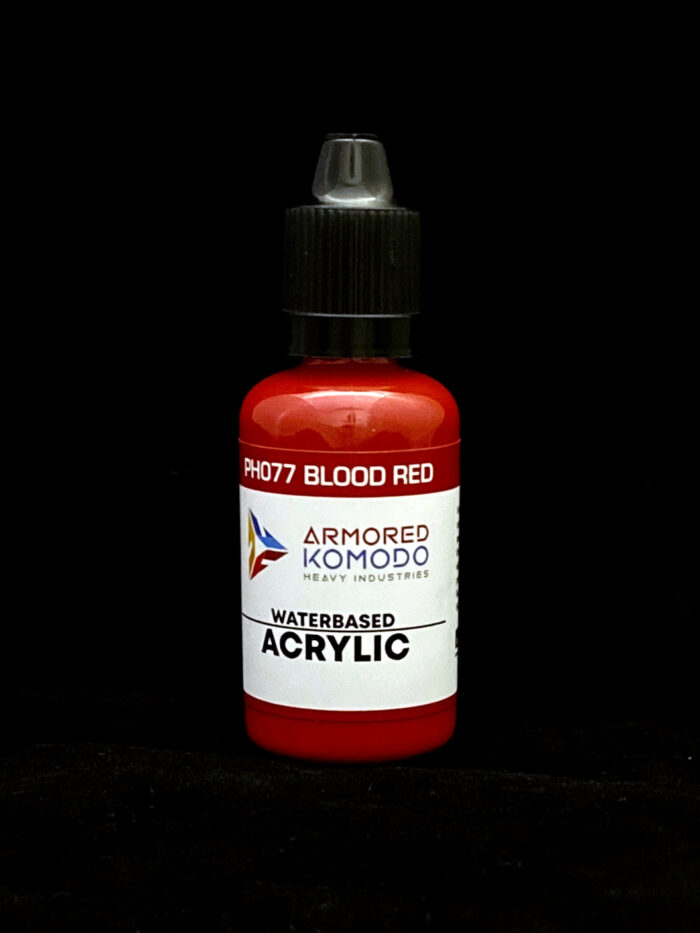 Blood Red PH077 Waterbased Acrylics 30ml Armored Komodo