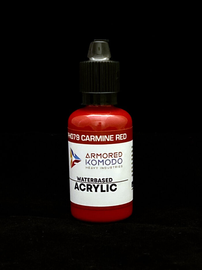 Carmine Red PH079 Waterbased Acrylics 30ml Armored Komodo