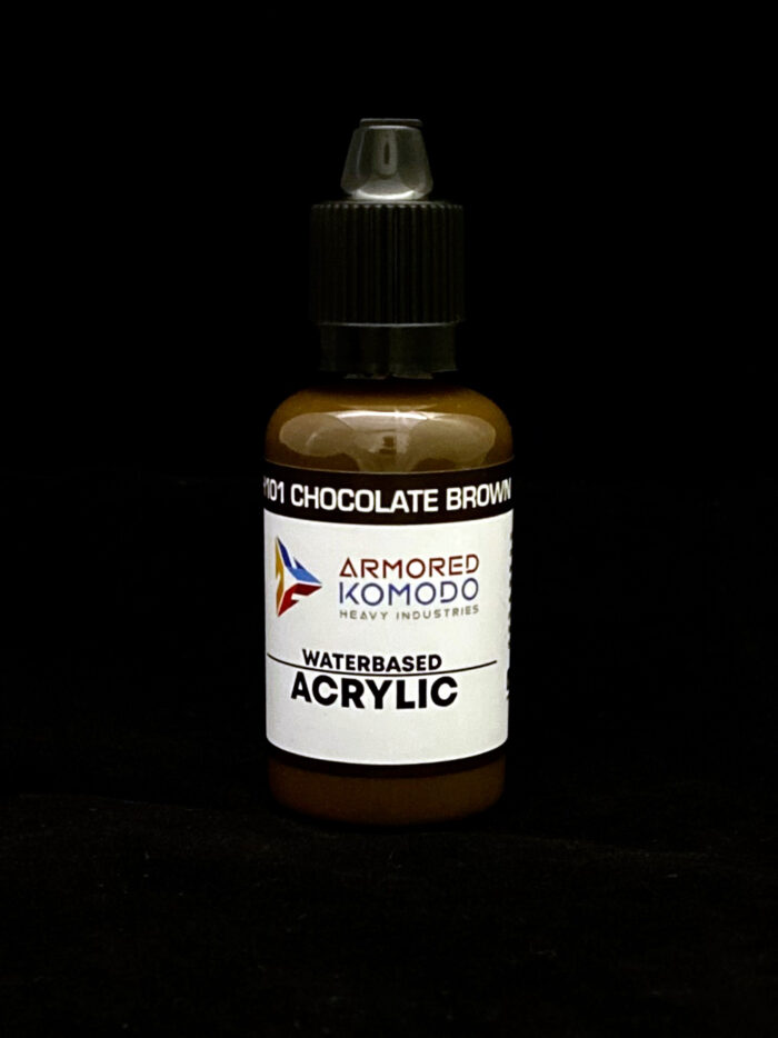 Chocolate Brown PH101 Waterbased Acrylics 30ml Armored Komodo