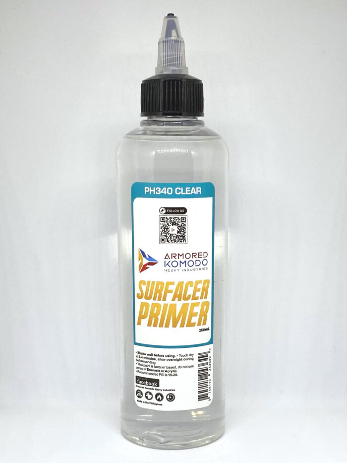 Clear Lacquer Primer PH340 250ml Armored Komodo Airbrush Hobby Paint