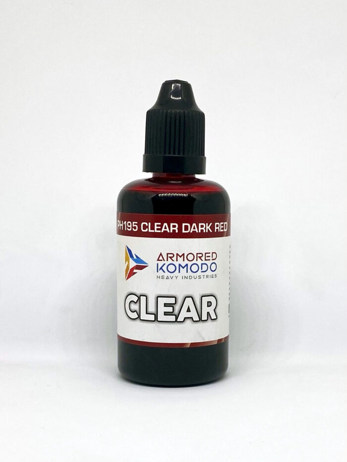 Clear Dark Red PH195 50ml Armored Komodo Lacquer Airbrush Hobby Paint - Image 2