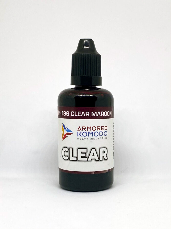 Clear Maroon PH196 50ml Armored Komodo Lacquer Airbrush Hobby Paint - Image 2