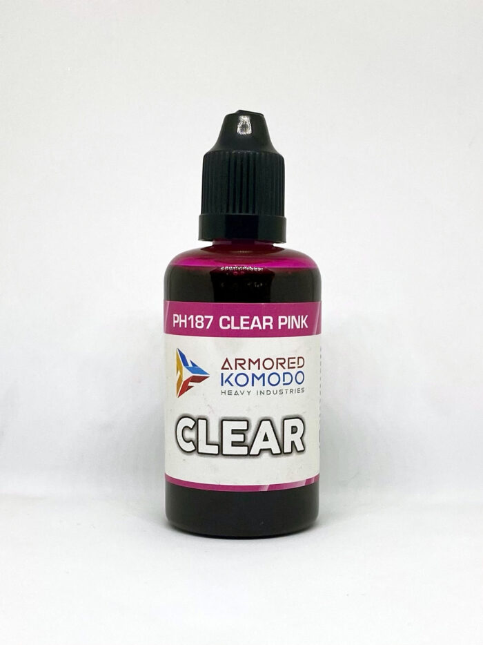 Clear Pink PH187 50ml Armored Komodo Lacquer Airbrush Hobby Paint - Image 2