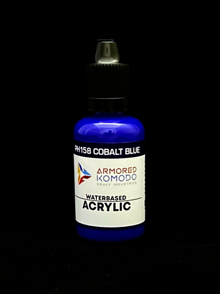Cobalt Blue PH158 Waterbased Acrylics 30ml Armored Komodo