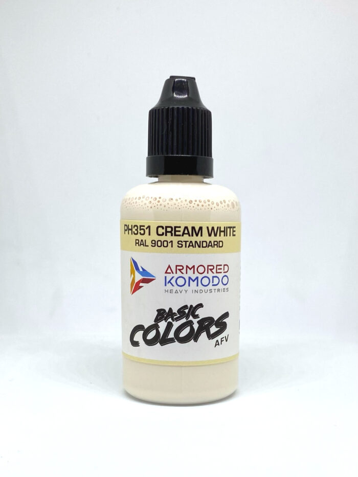Cream White PH351 RAL9001 50ml Armored Komodo Lacquer Airbrush Hobby Paint