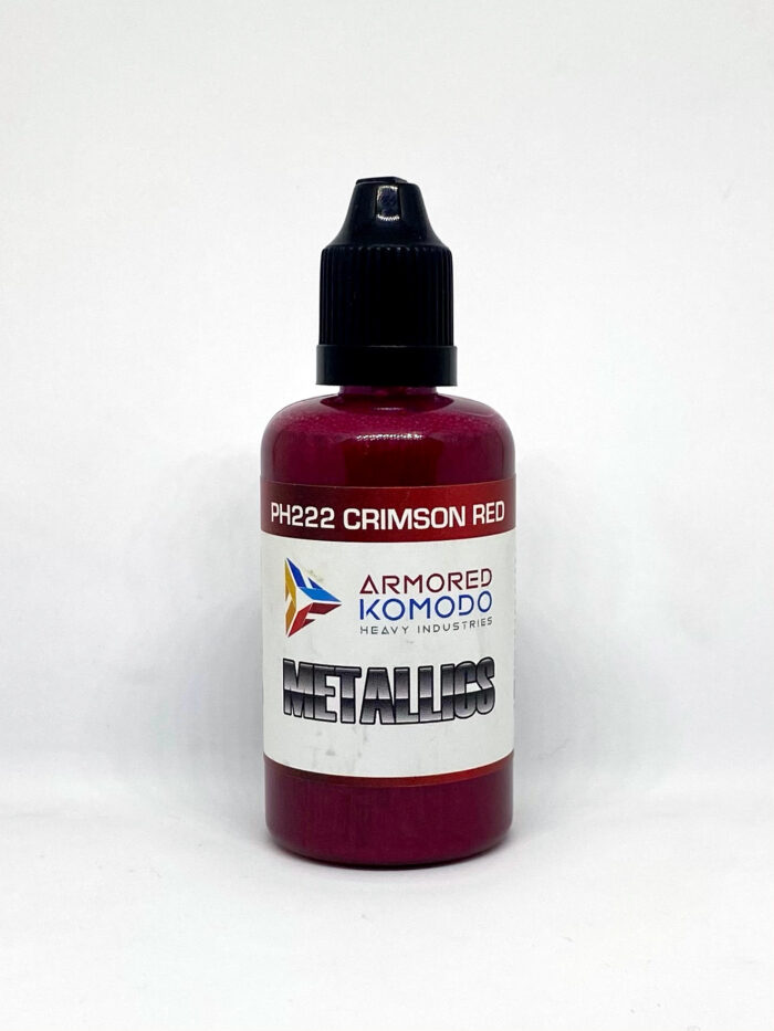Crimson Red PH222 50ml Armored Komodo Lacquer Metallic Pearl Airbrush Paint - Image 2