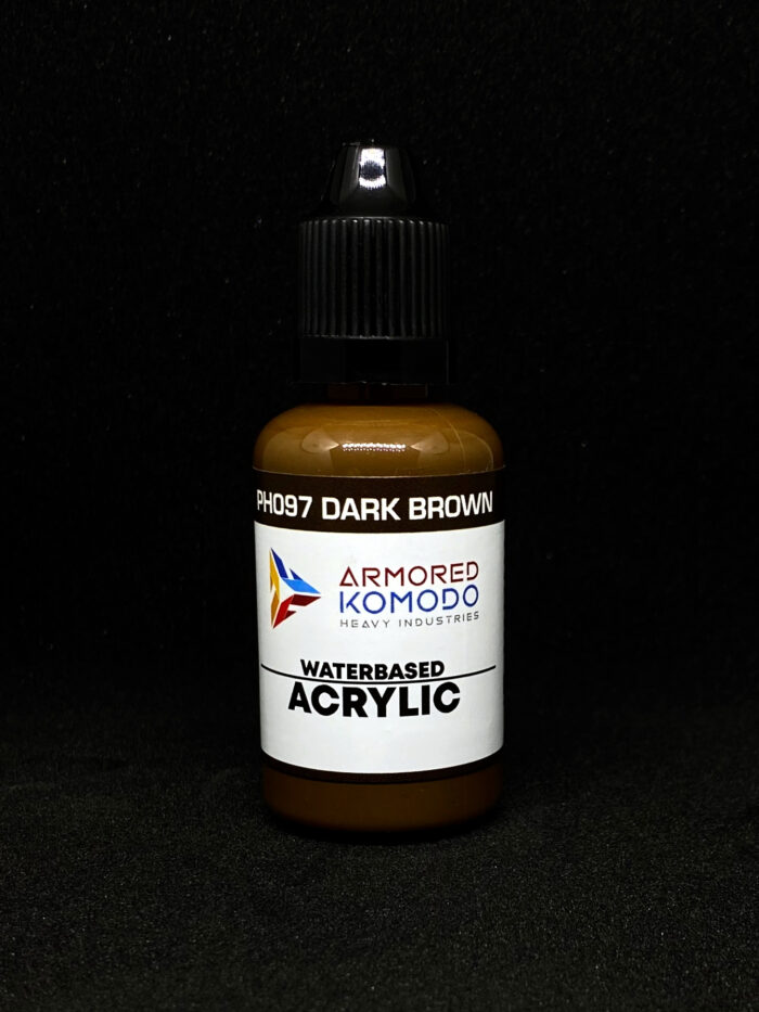 Dark Brown PH097 Waterbased Acrylics 30ml Armored Komodo
