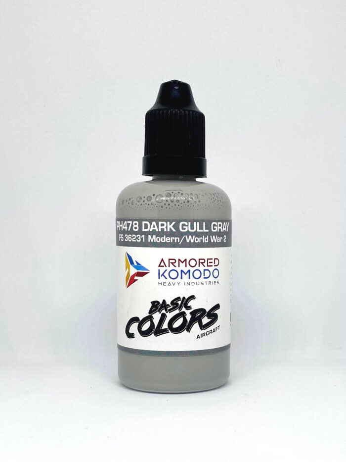 Dark Gull Gray FS36231 PH478 50ml Armored Komodo Lacquer Airbrush Hobby Paint