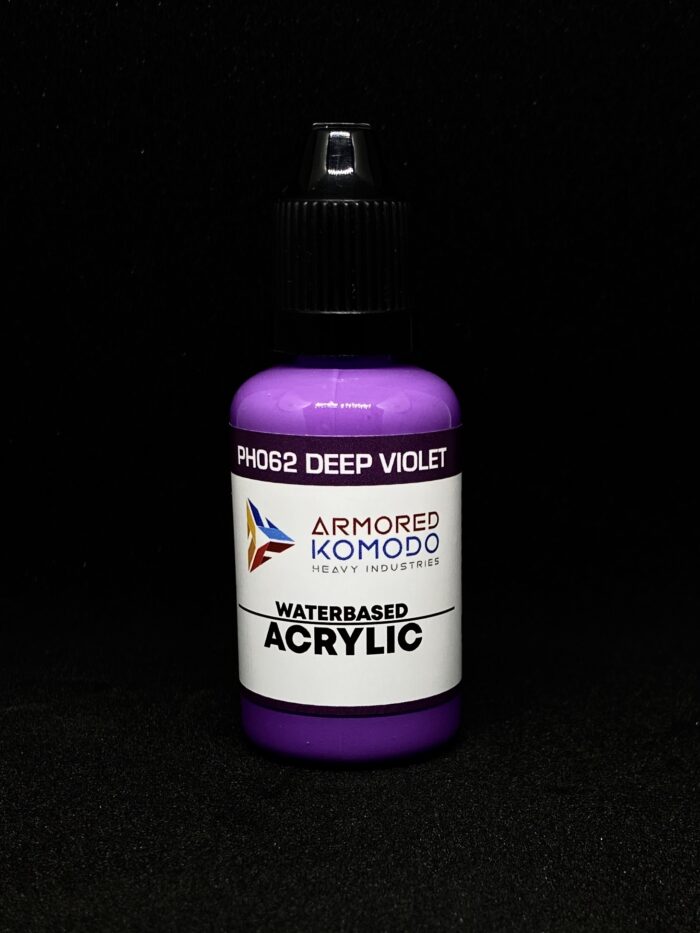 Deep Violet PH062 Waterbased Acrylics 30ml Armored Komodo