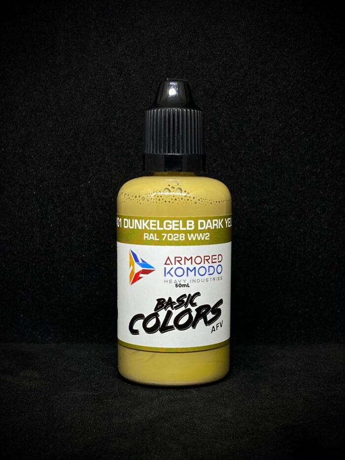 Dunkelgelb Dark Yellow PH401 RAL7028 50ml Armored Komodo Lacquer Airbrush Hobby Paint