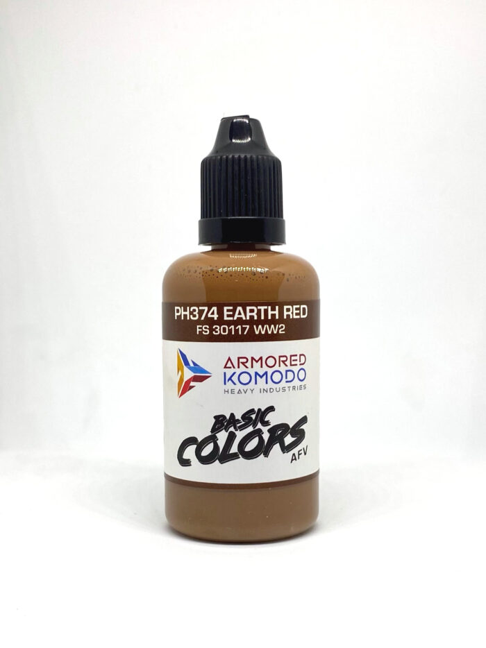 Earth Red PH374 FS30117 50ml Armored Komodo Lacquer Airbrush Hobby Paint