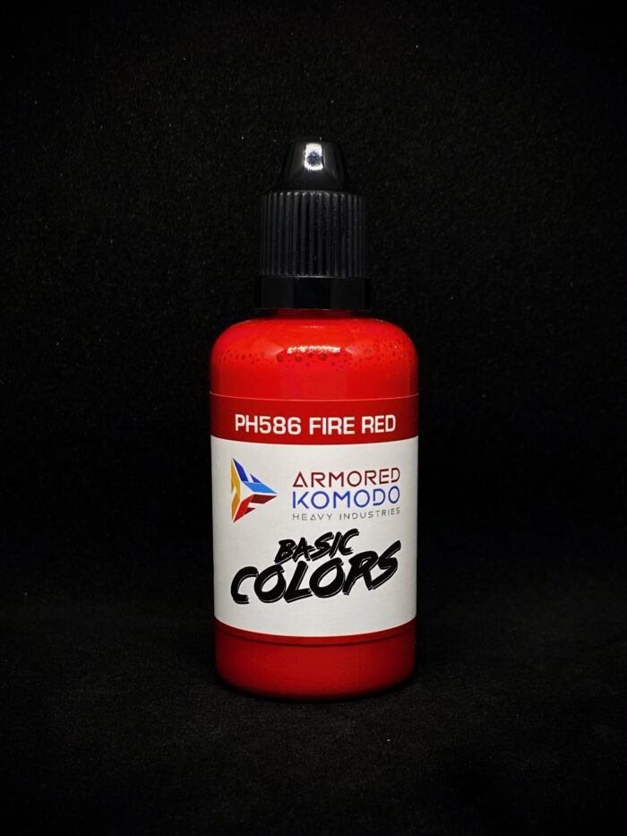 Fire Red PH586 50ml Armored Komodo Lacquer Airbrush Hobby Paint