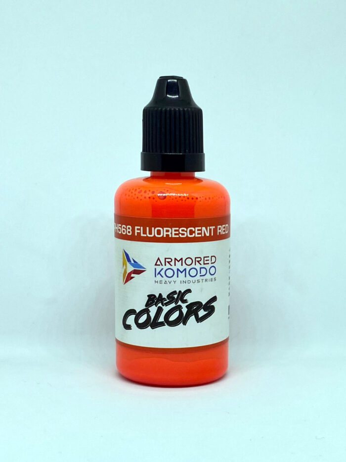 Fluorescent Red PH568 50ml Armored Komodo Lacquer Airbrush Hobby Paint - Image 2