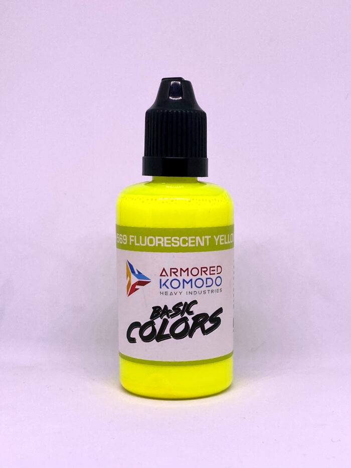 Fluorescent Yellow PH569 50ml Armored Komodo Lacquer Airbrush Hobby Paint - Image 2