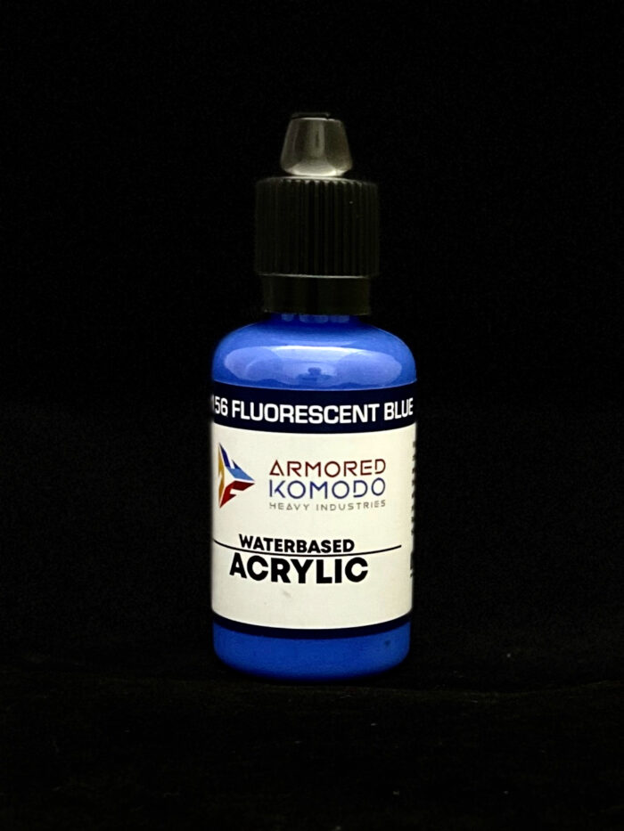 Fluorescent Blue PH156 Waterbased Acrylics 30ml Armored Komodo