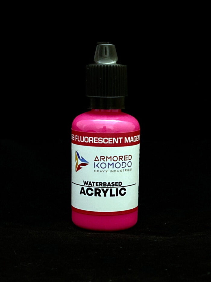 Fluorescent Magenta PH059 Waterbased Acrylics 30ml Armored Komodo