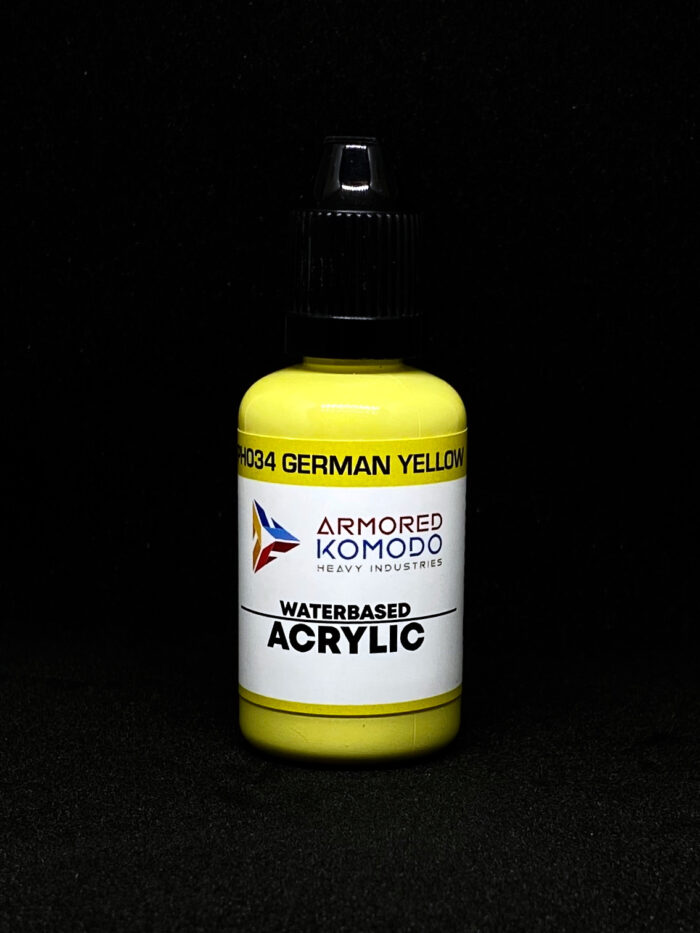 German Yellow PH034 Waterbased Acrylics 30ml Armored Komodo