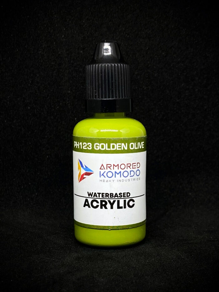 Golden Olive PH123 Waterbased Acrylics 30ml Armored Komodo