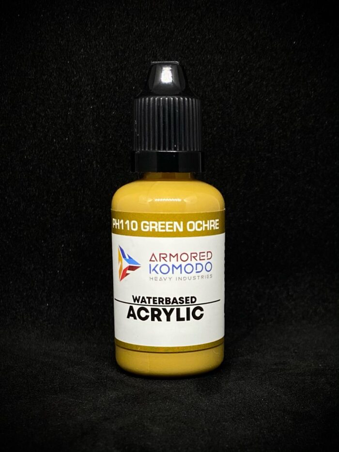 Green Ochre PH110 Waterbased Acrylics 30ml Armored Komodo