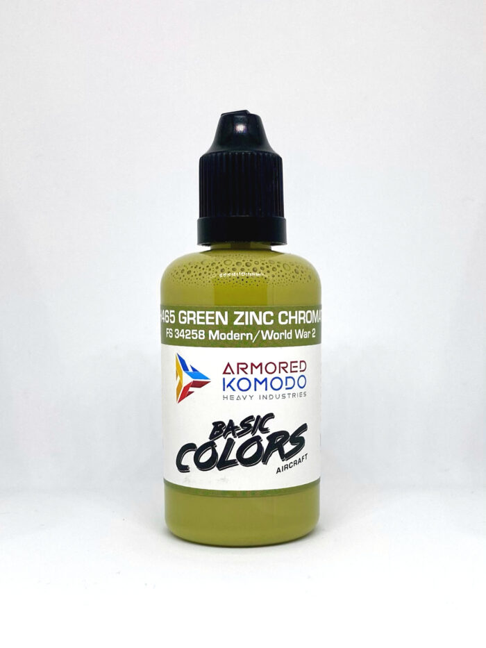 Green Zinc Chromate FS34258 PH465 50ml Armored Komodo Lacquer Airbrush Hobby Paint