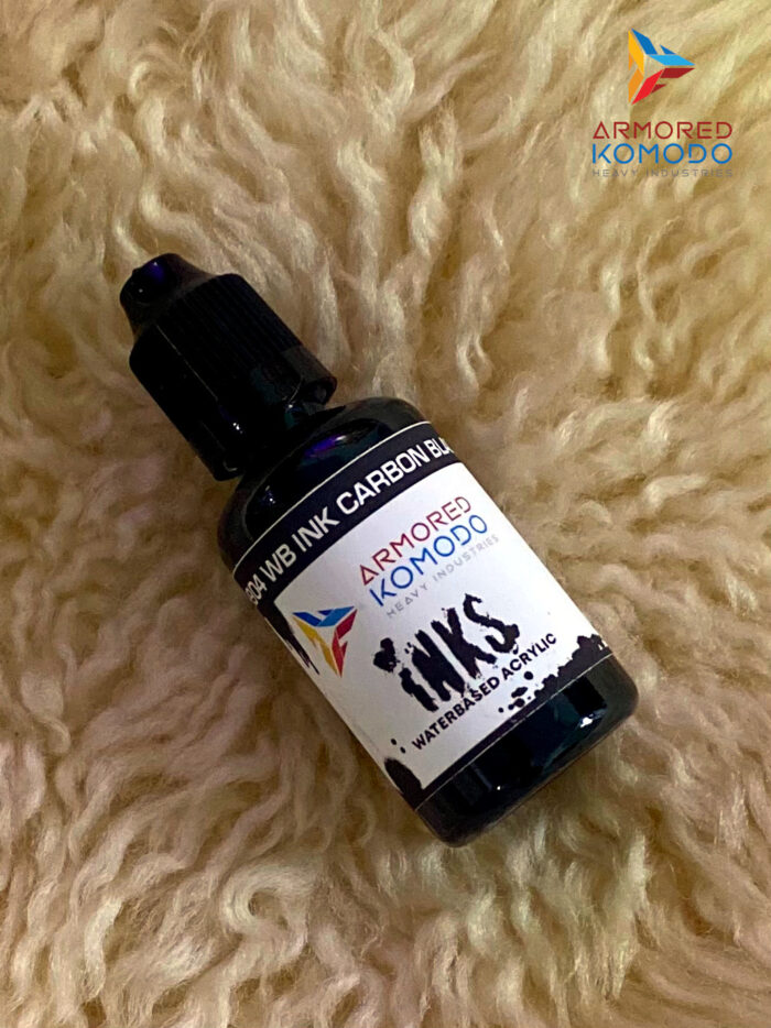 Carbon Black Waterbased Ink PH904 30ml Armored Komodo Waterbased Acrylics - Image 2