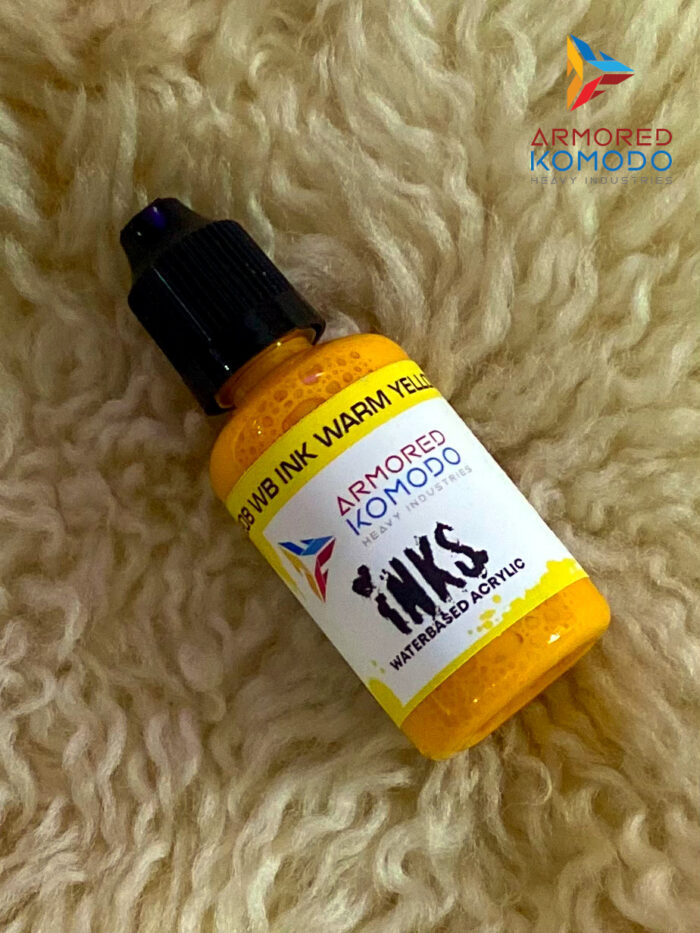 Warm Yellow Waterbased Ink PH908 30ml Armored Komodo Waterbased Acrylics - Image 2