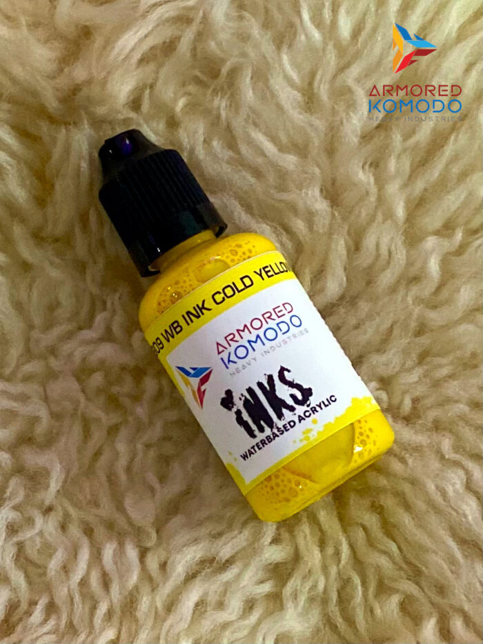 Cold Yellow Waterbased Ink PH909 30ml Armored Komodo Waterbased Acrylics - Image 2