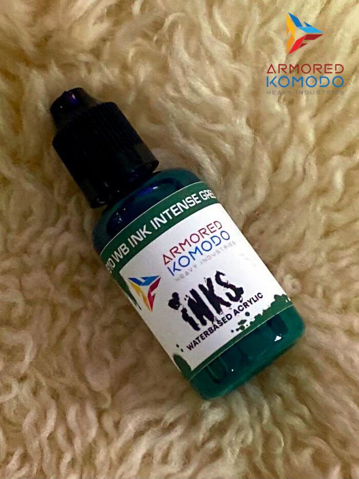 Intense Green Waterbased Ink PH910 30ml Armored Komodo Waterbased Acrylics - Image 2