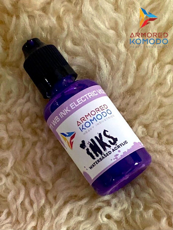 Electric Violet Waterbased Ink PH911 30ml Armored Komodo Waterbased Acrylics - Image 2