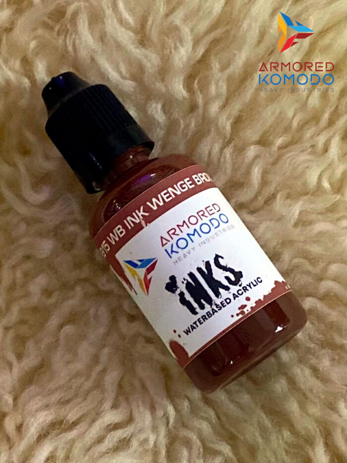 Wenge Brown Waterbased Ink PH915 30ml Armored Komodo Waterbased Acrylics - Image 2