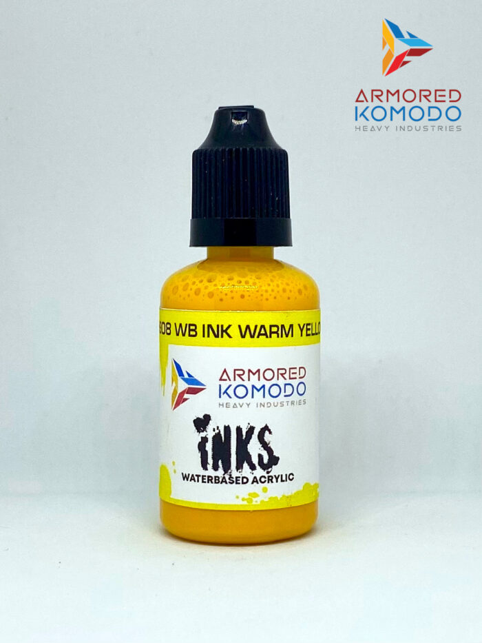 Warm Yellow Waterbased Ink PH908 30ml Armored Komodo Waterbased Acrylics