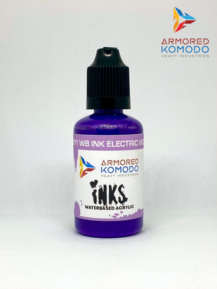 Electric Violet Waterbased Ink PH911 30ml Armored Komodo Waterbased Acrylics