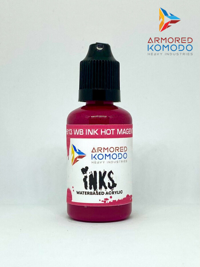 Hot Magenta Waterbased Ink PH913 30ml Armored Komodo Waterbased Acrylics