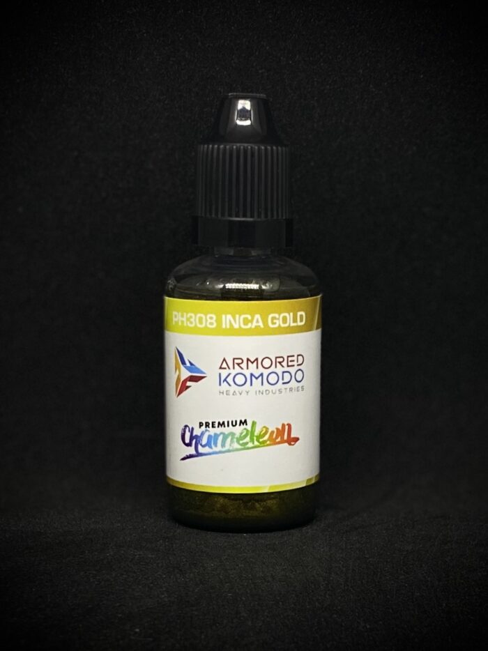 Inca Gold PH308 Premium Chameleon 30ml Armored Komodo Lacquer Airbrush Hobby Paint