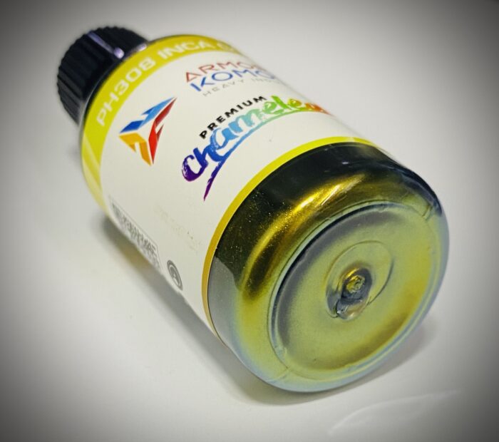 Inca Gold PH308 Premium Chameleon 30ml Armored Komodo Lacquer Airbrush Hobby Paint - Image 2