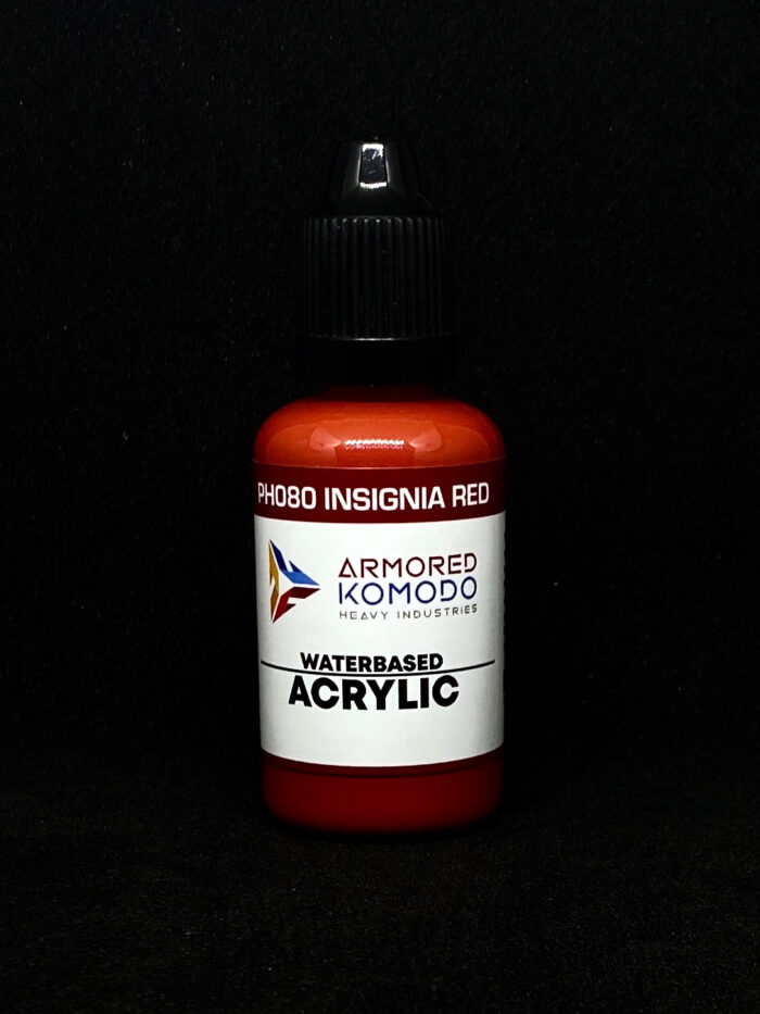 Insignia Red PH080 Waterbased Acrylics 30ml Armored Komodo