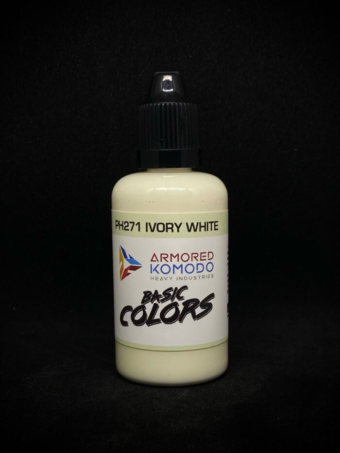 Ivory White PH271 50ml Armored Komodo Lacquer Airbrush Hobby Paint
