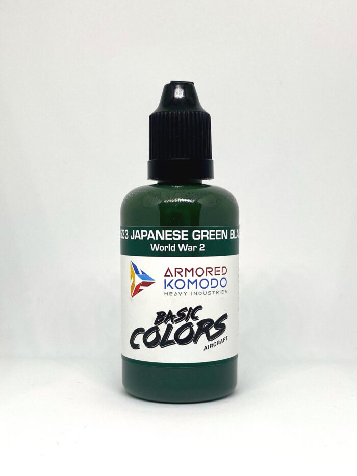 Japanese Green Black PH533 50ml Armored Komodo Lacquer Airbrush Hobby Paint