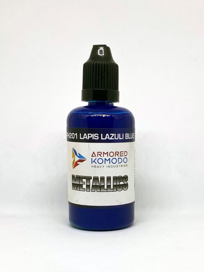 Lapiz Lazuli Blue PH201 50ml Armored Komodo Lacquer Metallic Pearl Airbrush Paint - Image 2
