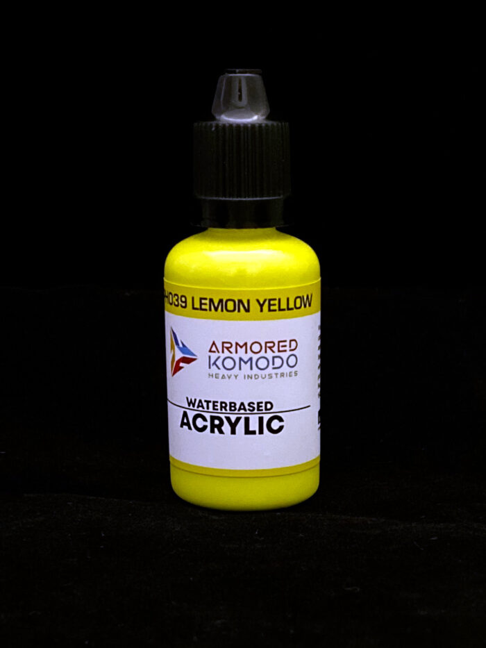 Lemon Yellow PH039 Waterbased Acrylics 30ml Armored Komodo