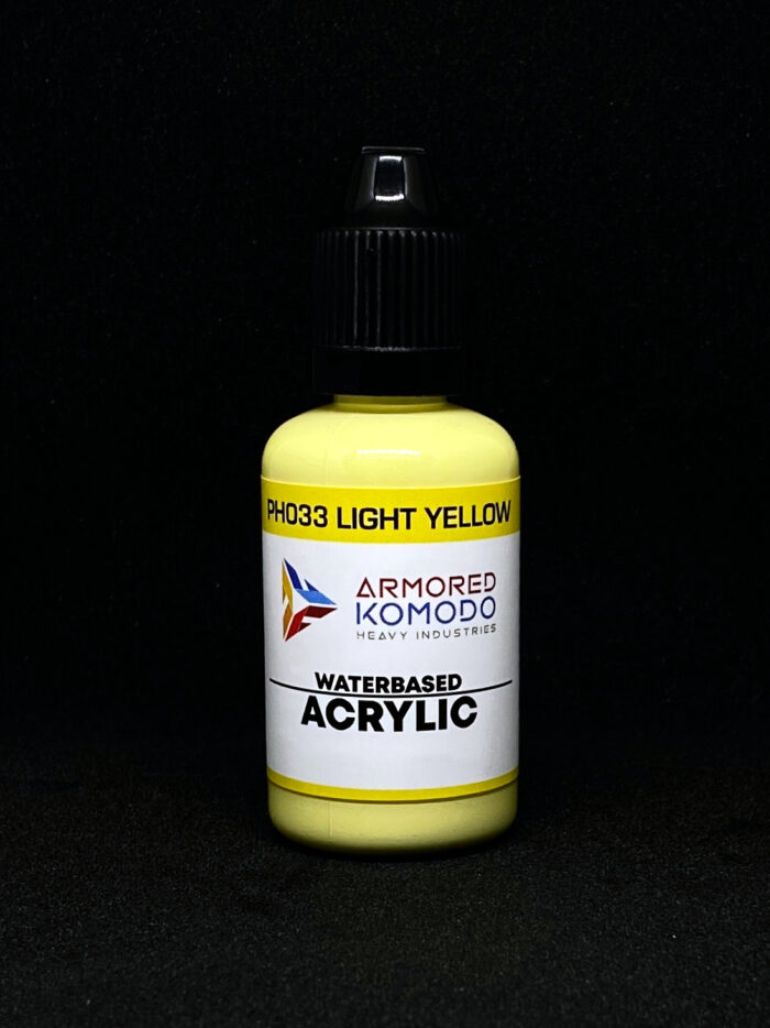 Light Yellow PH033 Waterbased Acrylics 30ml Armored Komodo