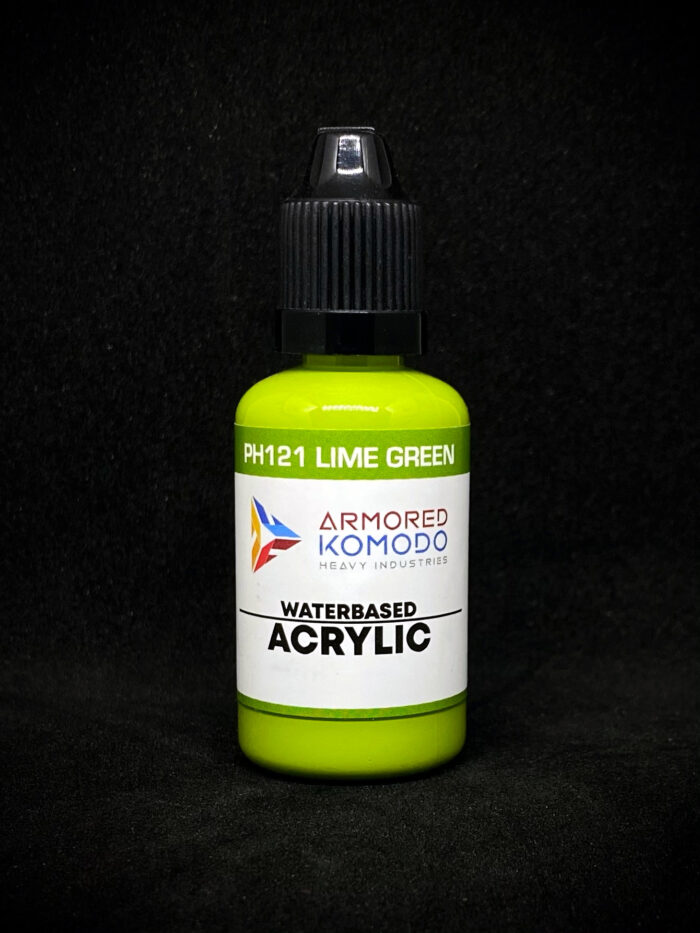 Lime Green PH121 Waterbased Acrylics 30ml Armored Komodo