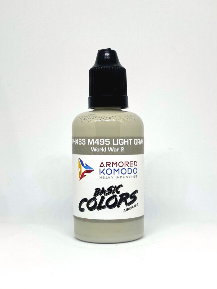 M495 Light Gray PH483 50ml Armored Komodo Lacquer Airbrush Hobby Paint
