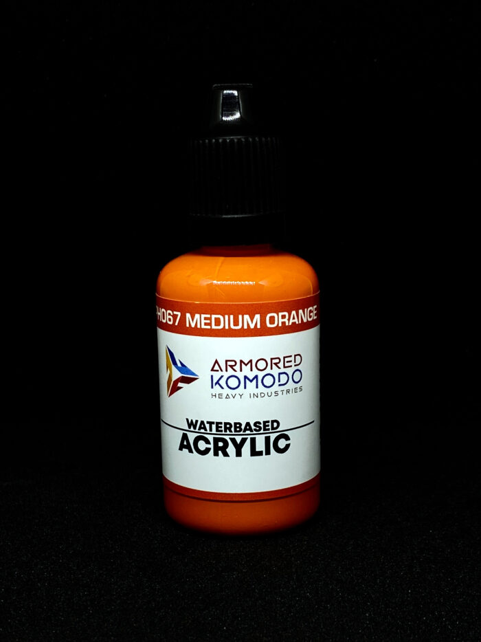 Medium Orange PH067 Waterbased Acrylics 30ml Armored Komodo